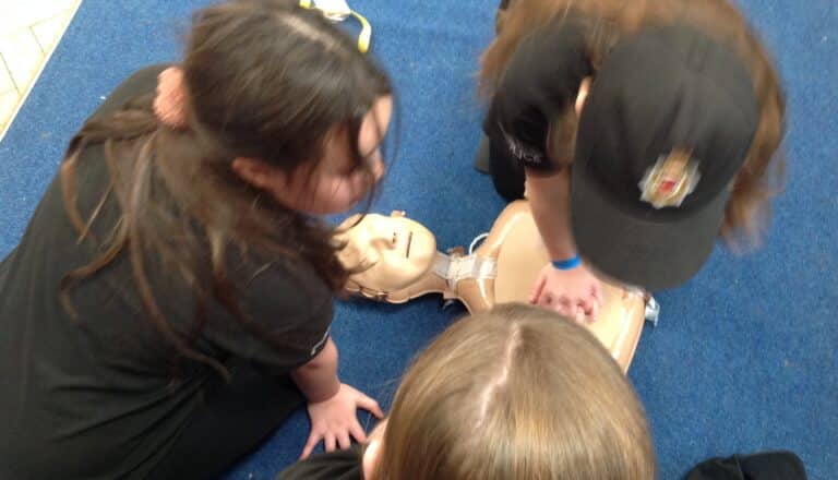 Mini-Police learn to save a life