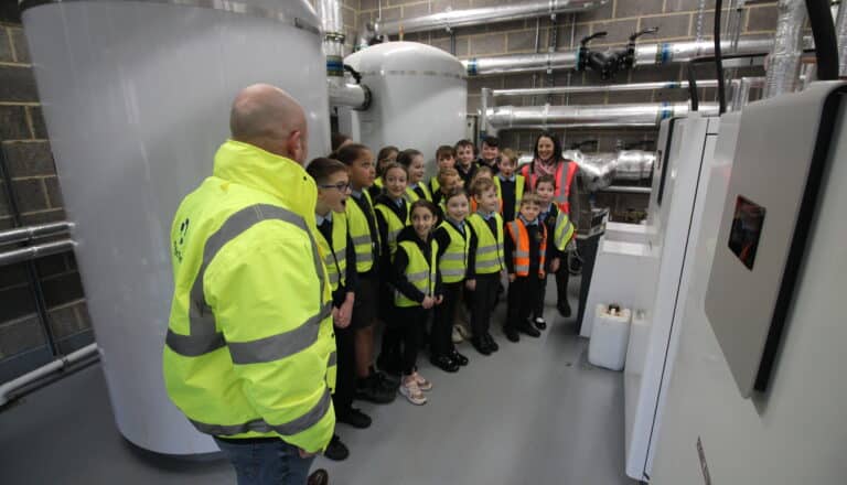 Ground-source heat pump is complete!